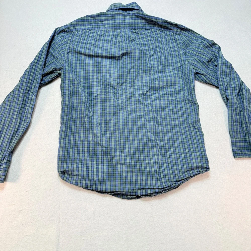 J.Crew Classic Stretch Secret Wash Organic‎ Cotton Plaid Shirt M